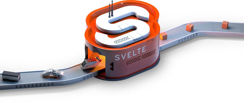 The Svelte compiler packaging up your component code